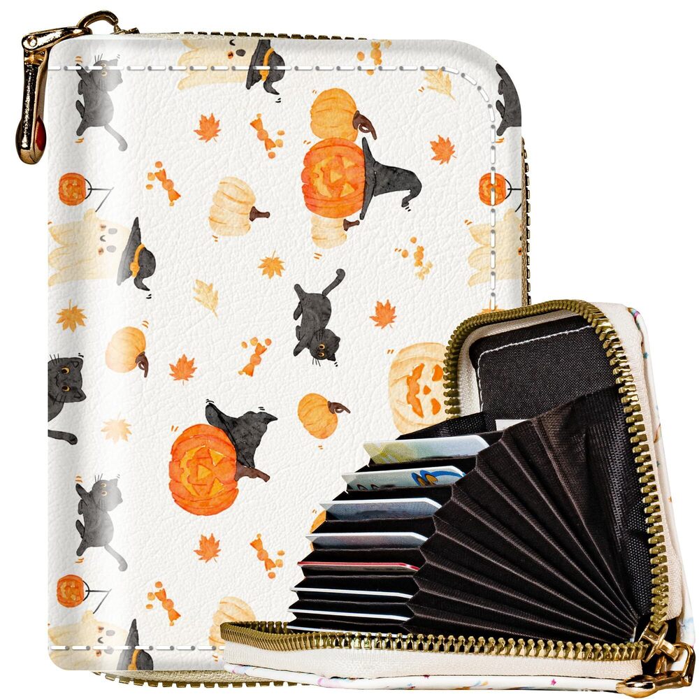 2999 Credit Card Holder Halloween RFID Credit Card Wallet with Zipper